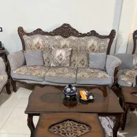مبل یازده نفره جنس چوب راش|مبلمان خانگی و میز عسلی|تهران, سازمان برنامه جنوبی|دیوار
