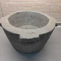 قدیمی دیگ سنگی دست تراش قدیمی سنگین وزن