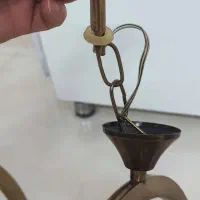 لوستر برنز ۳شاخه|لوستر و چراغ آویز|مشهد, ابوذر|دیوار