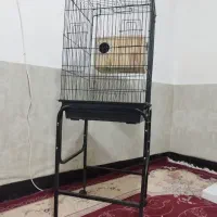 قفس پرنده به همراه پایه چرخدار(نو)
