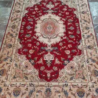 فرش دستباف تبریز کرک و ابریشم تک