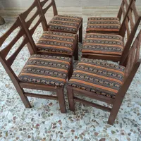 صندلی چوبی|میز و صندلی غذاخوری|نشتارود, |دیوار