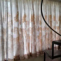 ۶عدد پرده حریرترک پایین حاشیه دار تمیزوسالم|پرده، رانر، رومیزی|چالوس, |دیوار