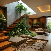 پله چوبی   پله دوبلکس