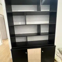 کتابخانه|کتابخانه، شلف، قفسه‌های دیواری|تهران, دهکده المپیک|دیوار