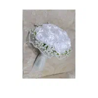 گل روبانی دسته گل عروس|گل مصنوعی|اصفهان, پرتمان|دیوار