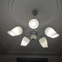 لوستر پنج شعله|لوستر و چراغ آویز|کرمان, |دیوار