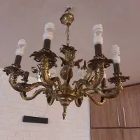 دوعدد لوستر برنز مدل فرشته ۸ شاخه و ۶ شاخه|لوستر و چراغ آویز|تهران, افسریه جنوبی|دیوار