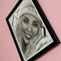 نقاشی چهره|تابلو، نقاشی، عکس|لنگرود, |دیوار