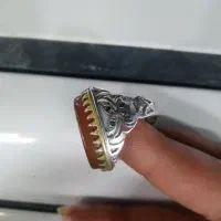 انگشتر نقره اصل به شرط نگین عقیق