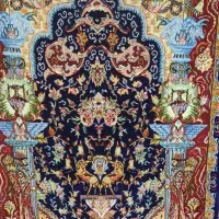 تابلو فرش دستباف ابریشم