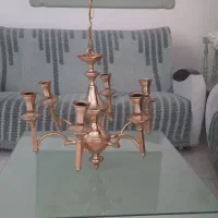 لوستر  شش شاخه طلایی ) برند شرکتی (