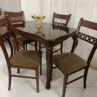 میز نهارخوری۴نفر(چوب راش)مناسب حهیزیه