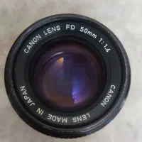 لنز آنالوگ کنون canon lens FD 50mm f1.4