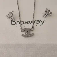 گوشواره و گردن بند استیل