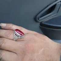 انگشتر یاقوت سرخ معدنی