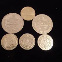 مدال تاج گذاری سکه  آبکاری طلا و نقره خارجی شاهی|کلکسیون سکه، تمبر، اسکناس|تهران, بازار|دیوار