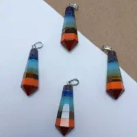 گردنبند سنگ هفت چاکرا وگوی سنگ هفت چاکرا|جواهرات|شیراز, کاراندیش|دیوار