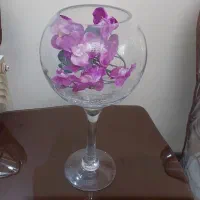 جام بلند بلور وگلدان طرحِ ترک دارخارجی