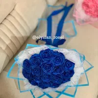 دسته گل شاین دار کاربنی|گل مصنوعی|ارومیه, |دیوار