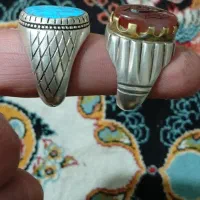 دوعددانگشتریمنی وفیروزه