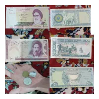 اسکناس قدیمی ک کلکسیونی به همراه سنگ انگشتر