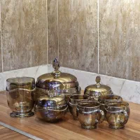 ظرف پذیرایی کریستال ارغوانی مورا|ظروف سرو و پذیرایی|کرج, شاهین‌ویلا|دیوار