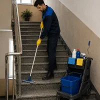 کارگر خدماتی نظافتی و بنای و