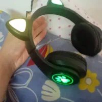 هدفون بلوتوثی با طرح گربه