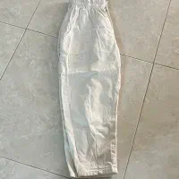 شلوار سفید زنانه و دخترانه استفاده نشده