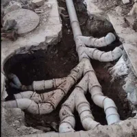 لوله کشی فاضلاب خانگی وصل به اگو