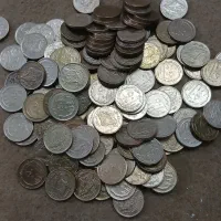 سکه قدیمی کلکسیونی|کلکسیون سکه، تمبر، اسکناس|ابریشم, |دیوار