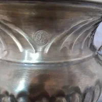 سماور۷لیتری ذغالی برنجی با مهرروس آنتیک ودکوری|کلکسیون اشیاء عتیقه|کرج, شهرک بنفشه|دیوار