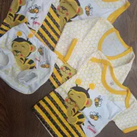 لباس۵تیکه نوزادی سیسمونی نیم وجبی