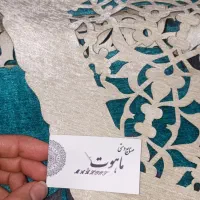 رومیزی ۴ تکه دو رو مخمل