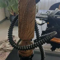 قلیون تنه بلند چوبی