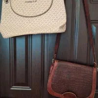 دوتا کیف چرم و ساده