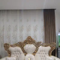 پرده پذیرایی گل برجسته
