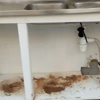 سینک با کابینت|آب‌چکان و نظم‌دهنده ظروف|خرم‌آباد, |دیوار