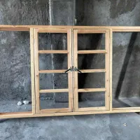 پنجره چوبی چوب روسی