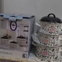 سرویس قابلمه لعابی جنس درجه یک نو اصل ترکیه