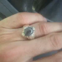 انگشتر نقره رکاب چنگکی باسنگ شجر که طرح باباقوری|جواهرات|اصفهان, کوی امیریه|دیوار