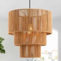 انواع لوستر مکرومه و رافیا|لوستر و چراغ آویز|کرج, برغان|دیوار