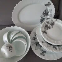 سرویس آرکوپال وبشقاب تک فلو وفرانسه