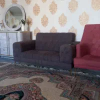 یه دست مبل سلطنتی هفت نفر به همراه جلو مبلی