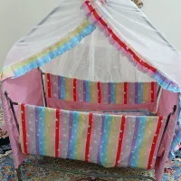 گهواره فلزی درحدنو تمیزوسالم۱۸۰۰۰۰۰تومان|تخت و سرویس خواب|شیروان (خراسان), |دیوار