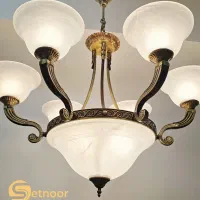 گالری لوسترهای برنز لوکس ست نور(قیمت تماس چت حضور)|لوستر و چراغ آویز|تهران, اقدسیه|دیوار