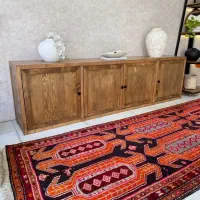 تلفیق مدرن کنسول‌های تمام‌فلز و چوب طبیعی
