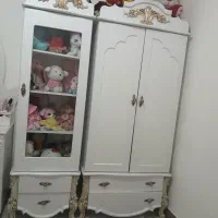 تخت و کمد کودک نوجوان ست کامل درحدنو|تخت و سرویس خواب|هشتگرد, مدرس|دیوار