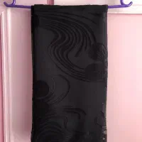 چادر مشکی حریر گل دار دو مدل